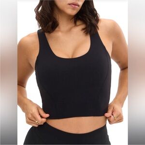 Buffbunny NWOT Crystal Crop V2 Onyx Black Medium